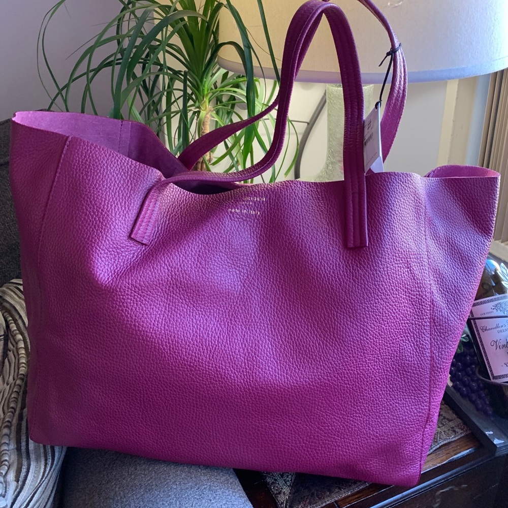 Authentic Kurt Geiger London pebbled leather large tote